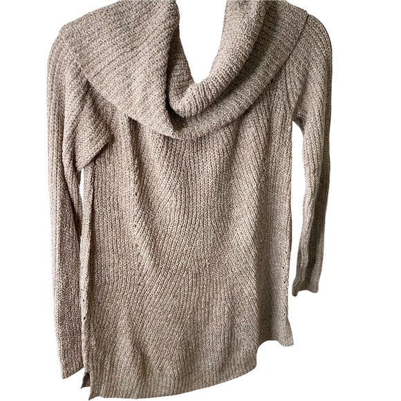 NWT Anthropologie Moth Taupe Chenille Lucerne Cowl Neck Sweater Small - Picture 8 of 15